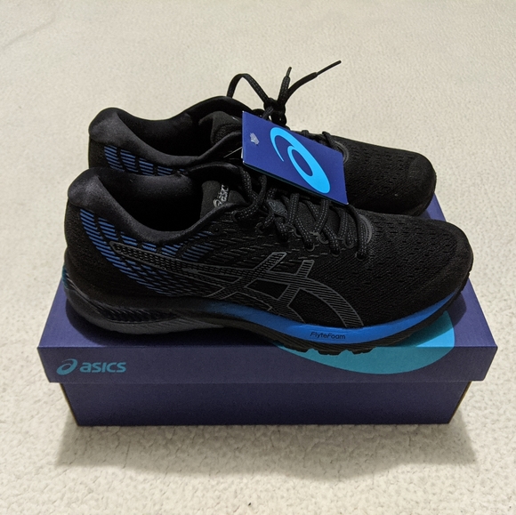 Asics | Shoes | Asics Gelcumulus 22 Blackblue Size Us | Poshmark